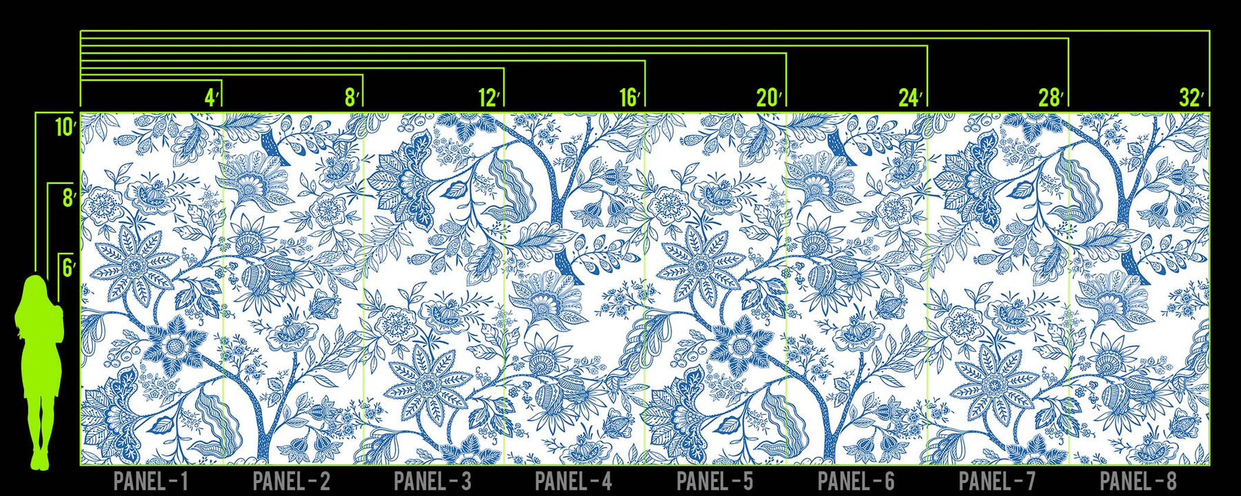 ANTIQUE CHINA WALL WRAP
