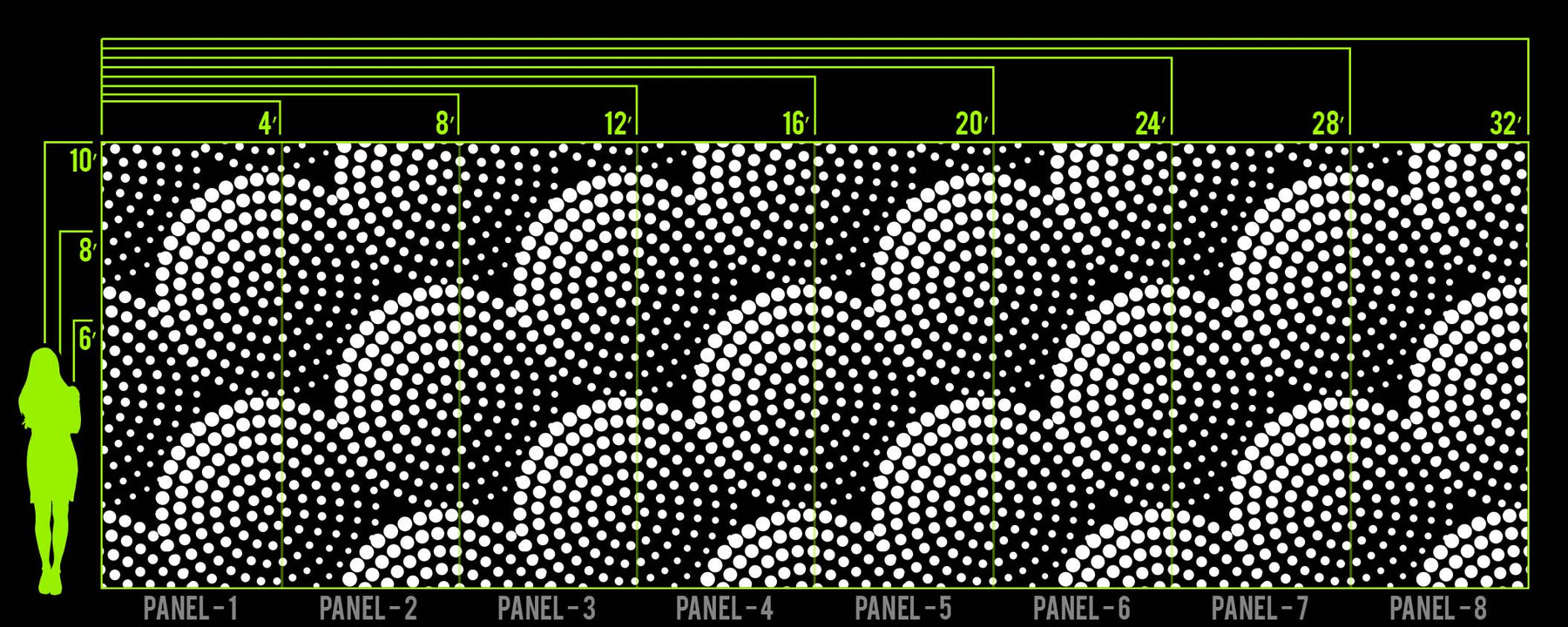 CIRCLE DOT WALL WRAP