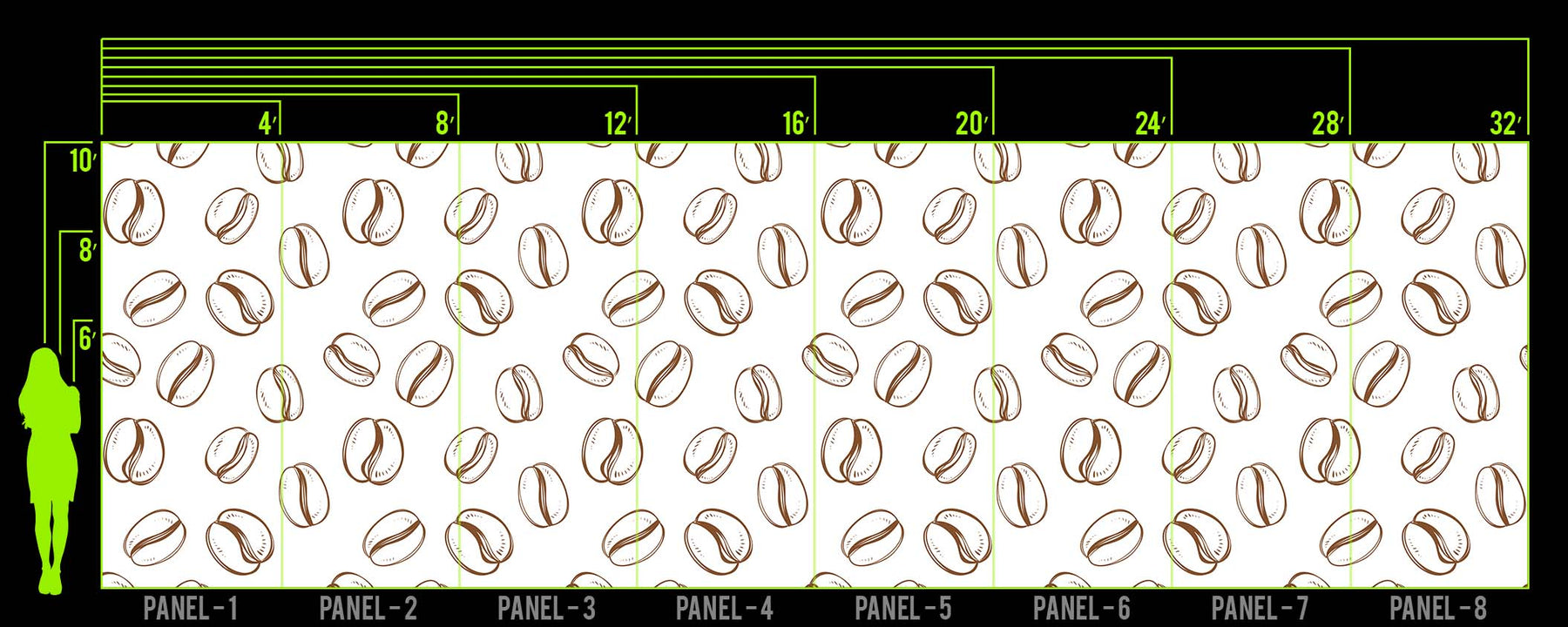 COLOR ME COFFEE WALL WRAP