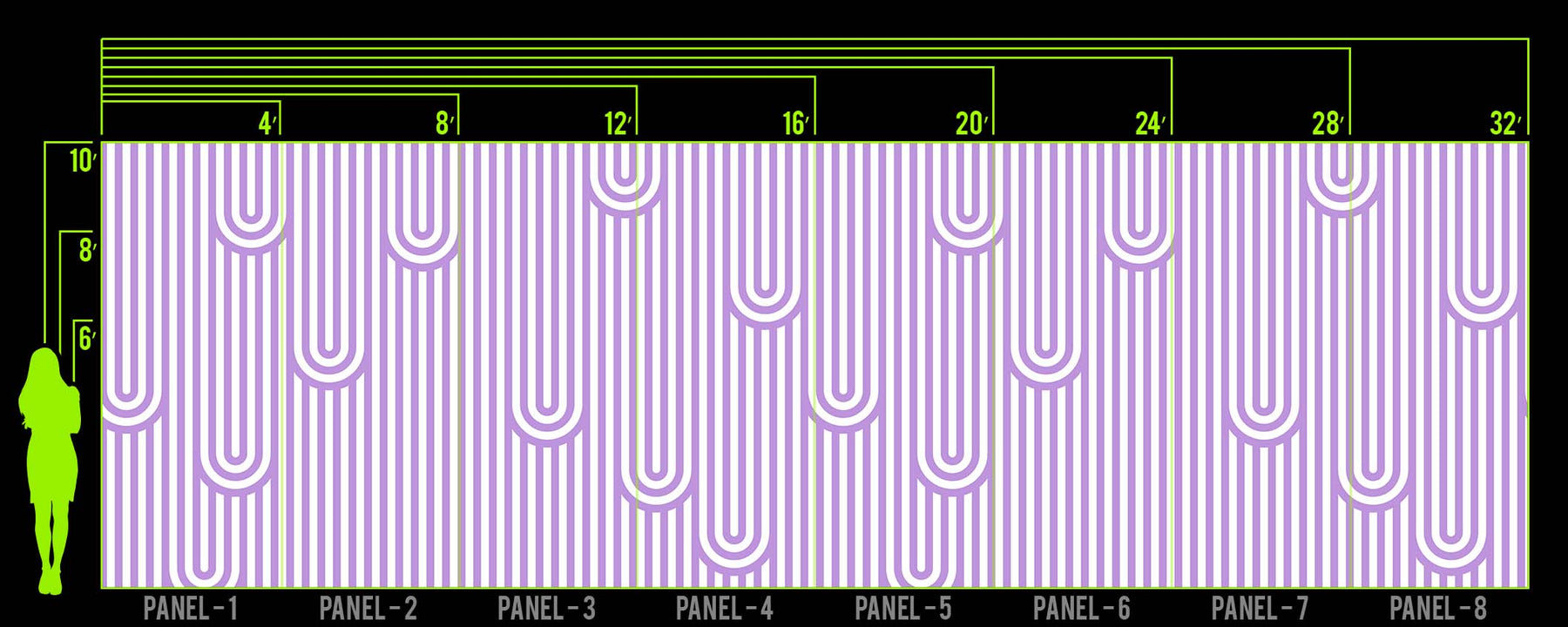 DRIP LINE LAVENDER WALL WRAP