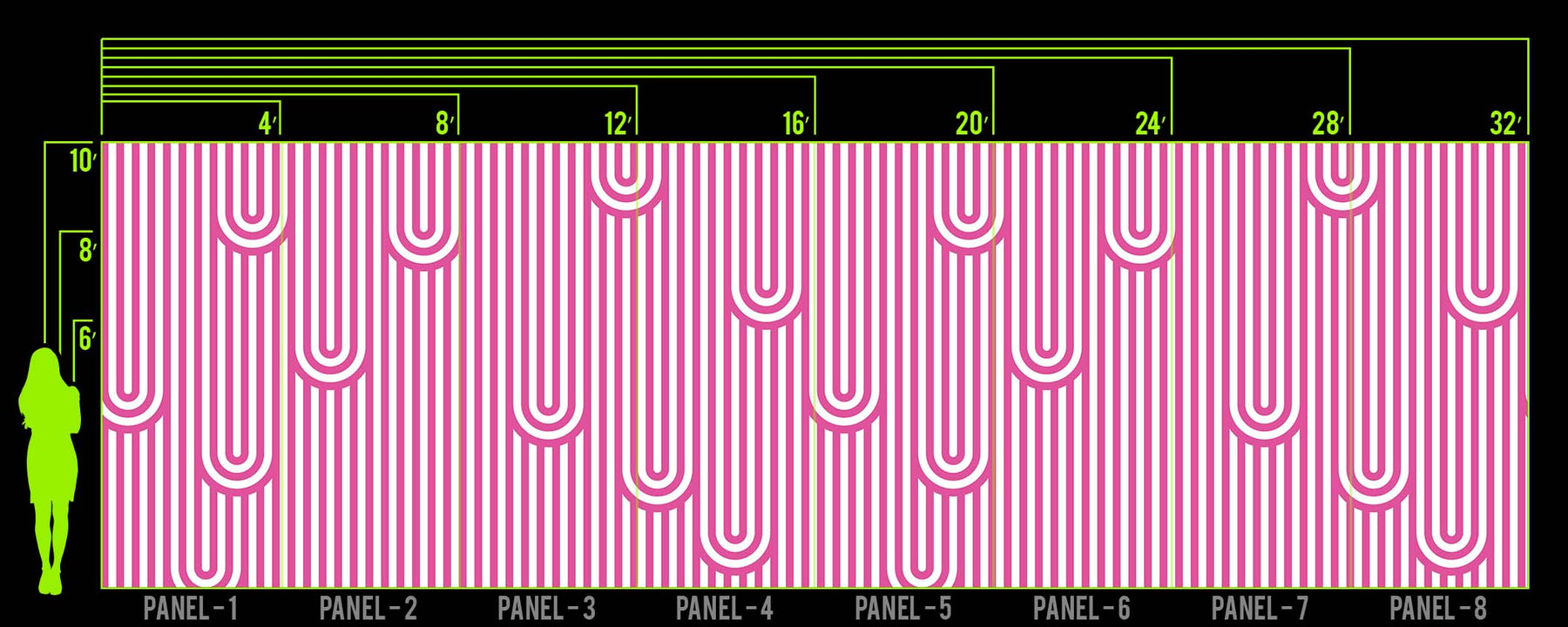 DRIP LINE PINK WALL WRAP