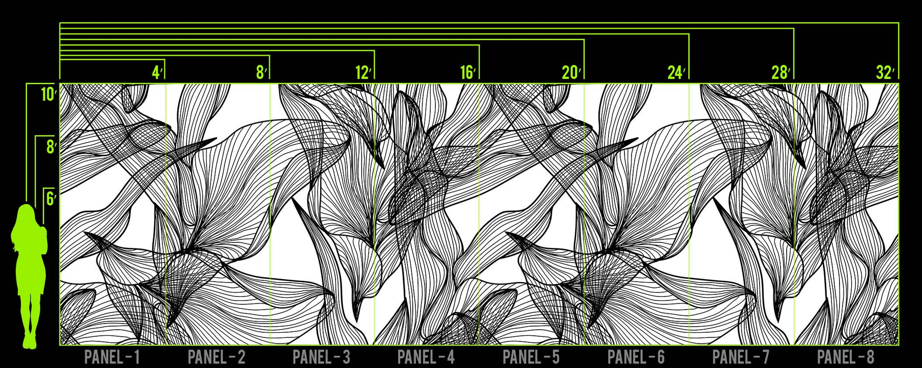 FLORALEAF INVERTED WALL WRAP