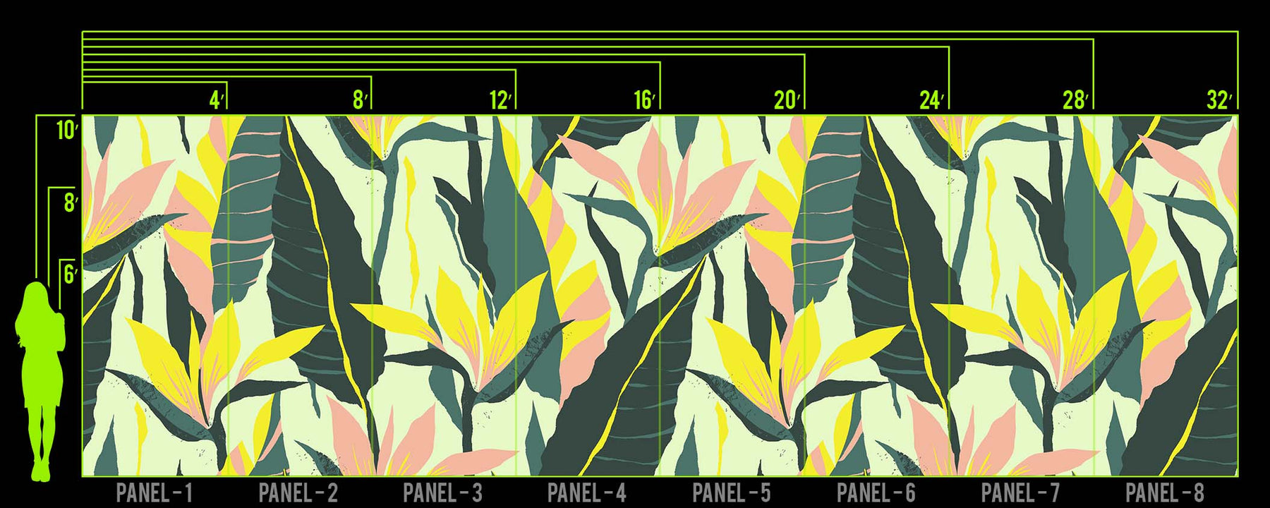 PALM ME CLOSE SUMMER WALL WRAP