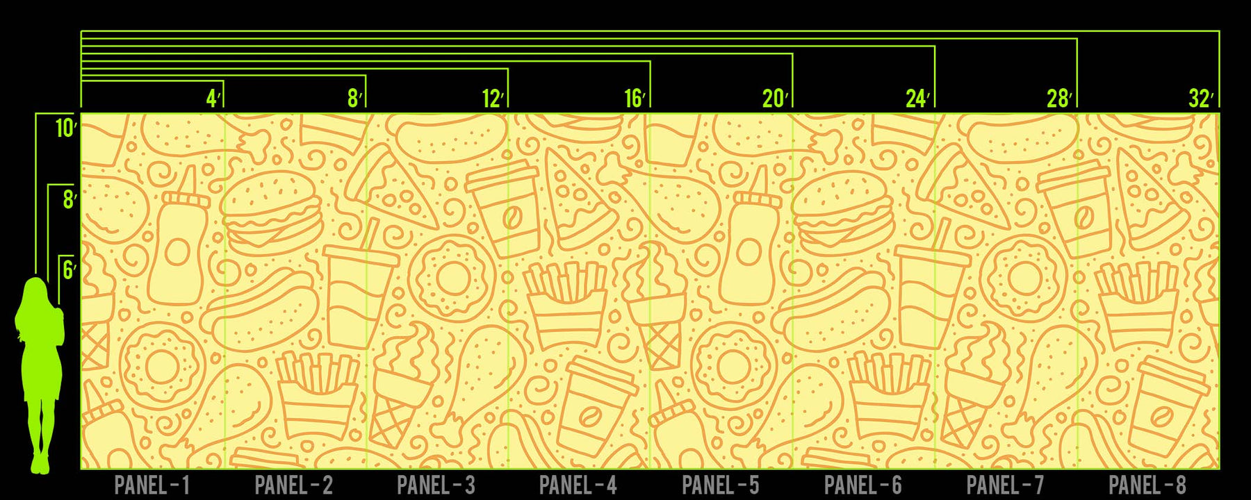 QUICK FOOD BANANA WALL WRAP