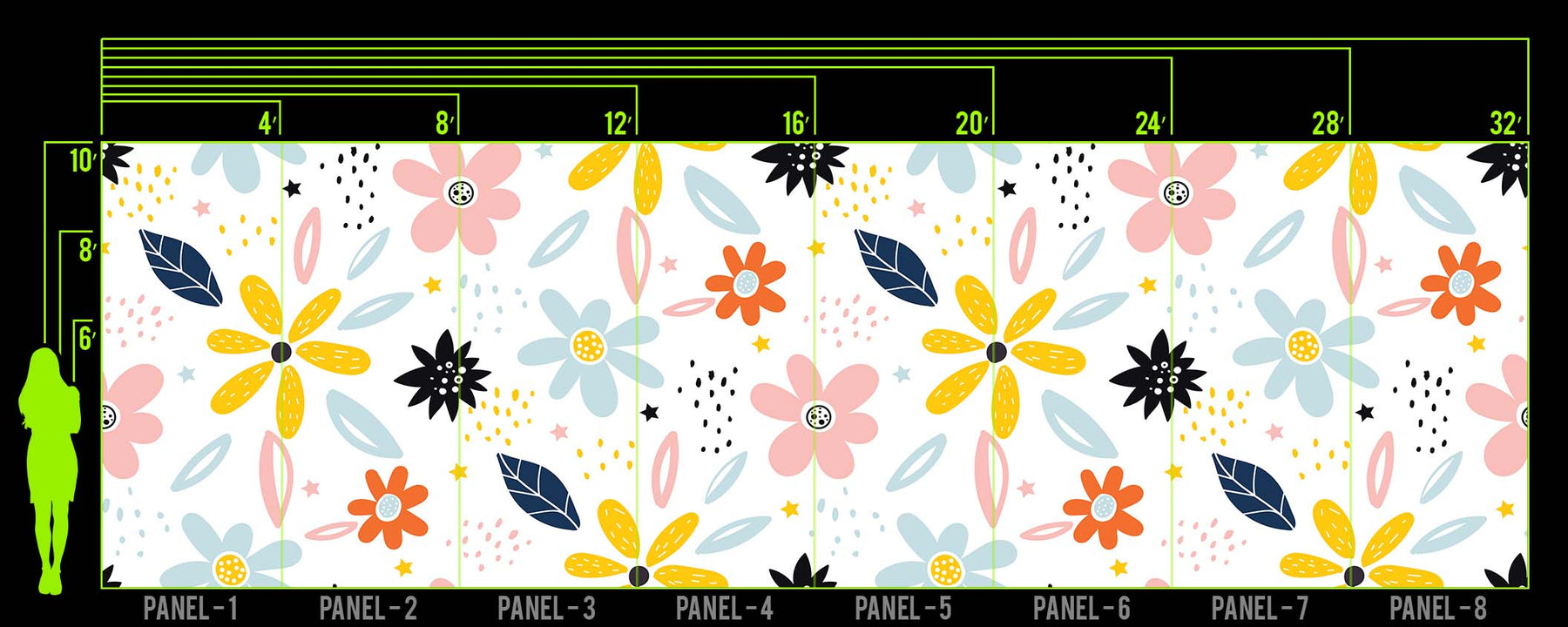 STRAWBANA BLOOM WALL WRAP