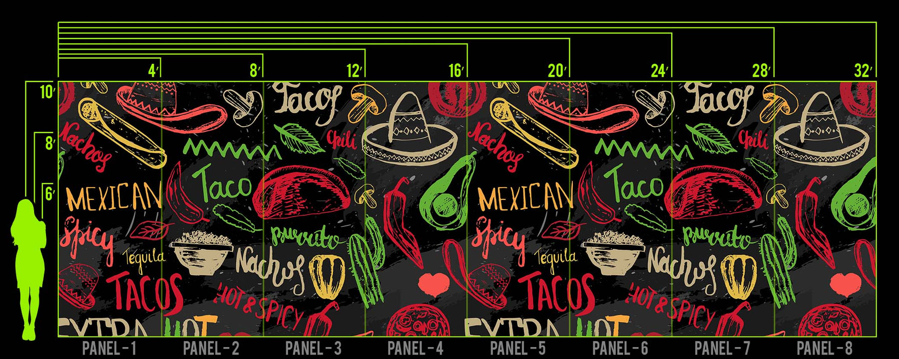 TACO FIESTA WALL WRAP