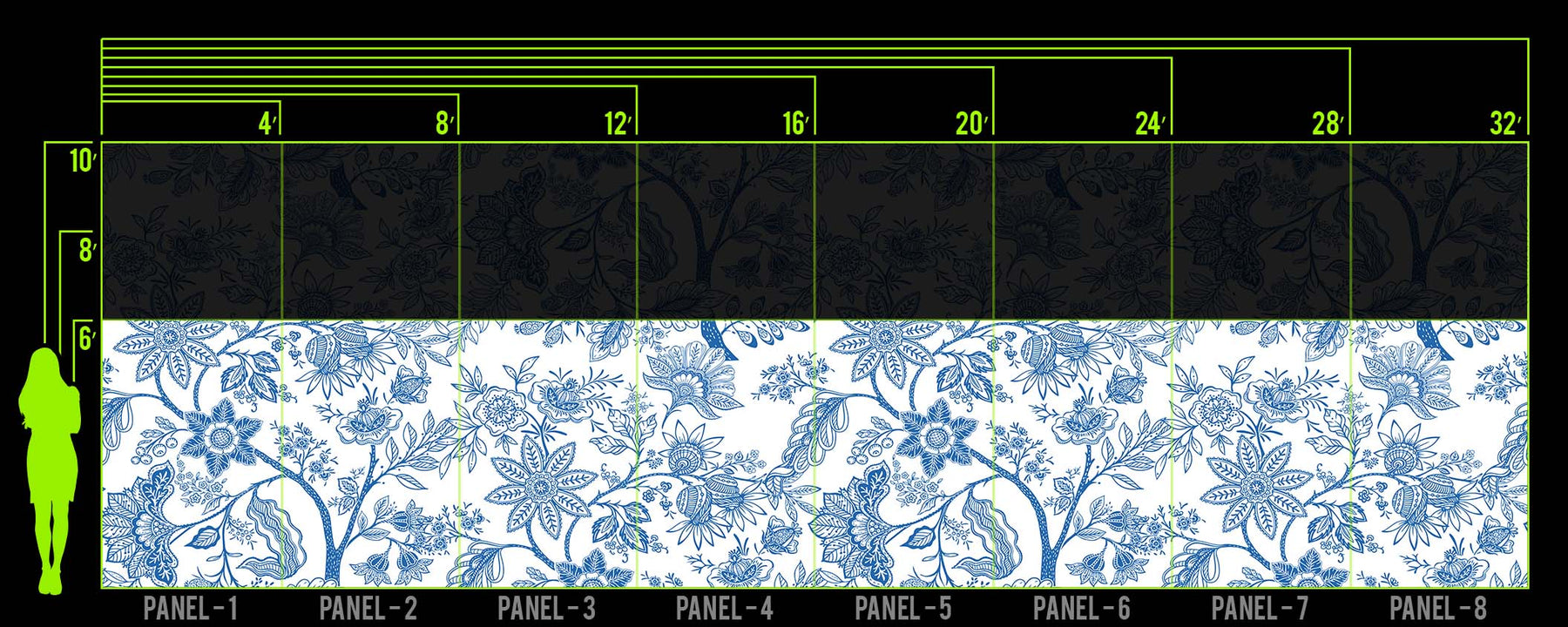 ANTIQUE CHINA WALL WRAP
