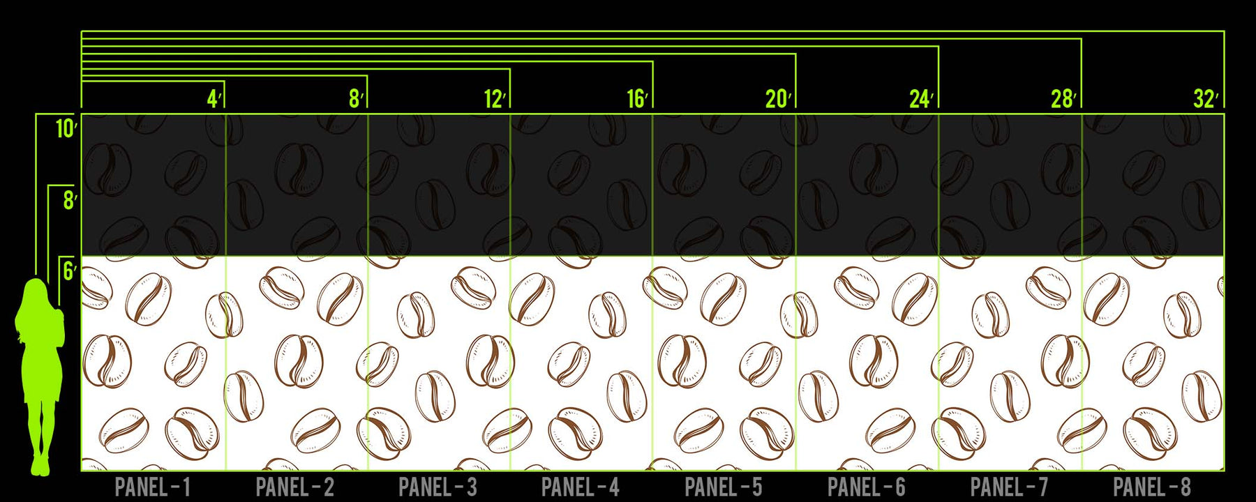 COLOR ME COFFEE WALL WRAP