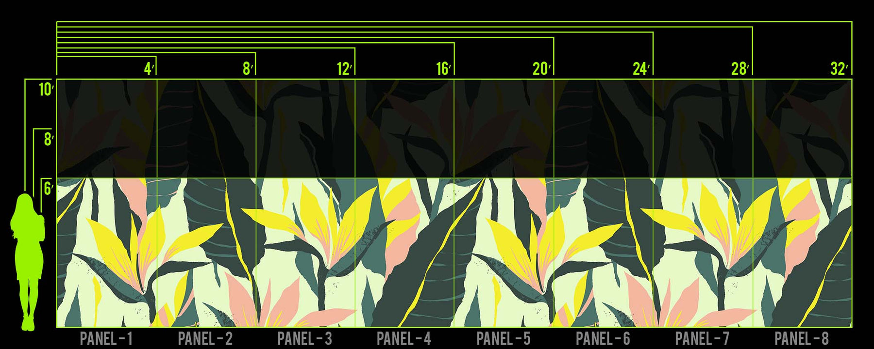 PALM ME CLOSE SUMMER WALL WRAP