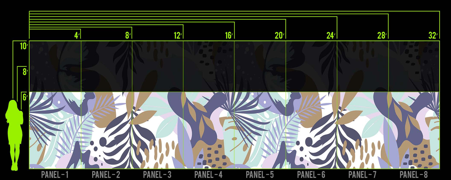 PLEASURE GARDEN LAVENDER WALL WRAP