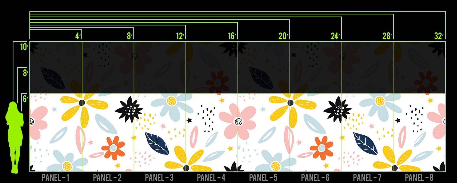 STRAWBANA BLOOM WALL WRAP