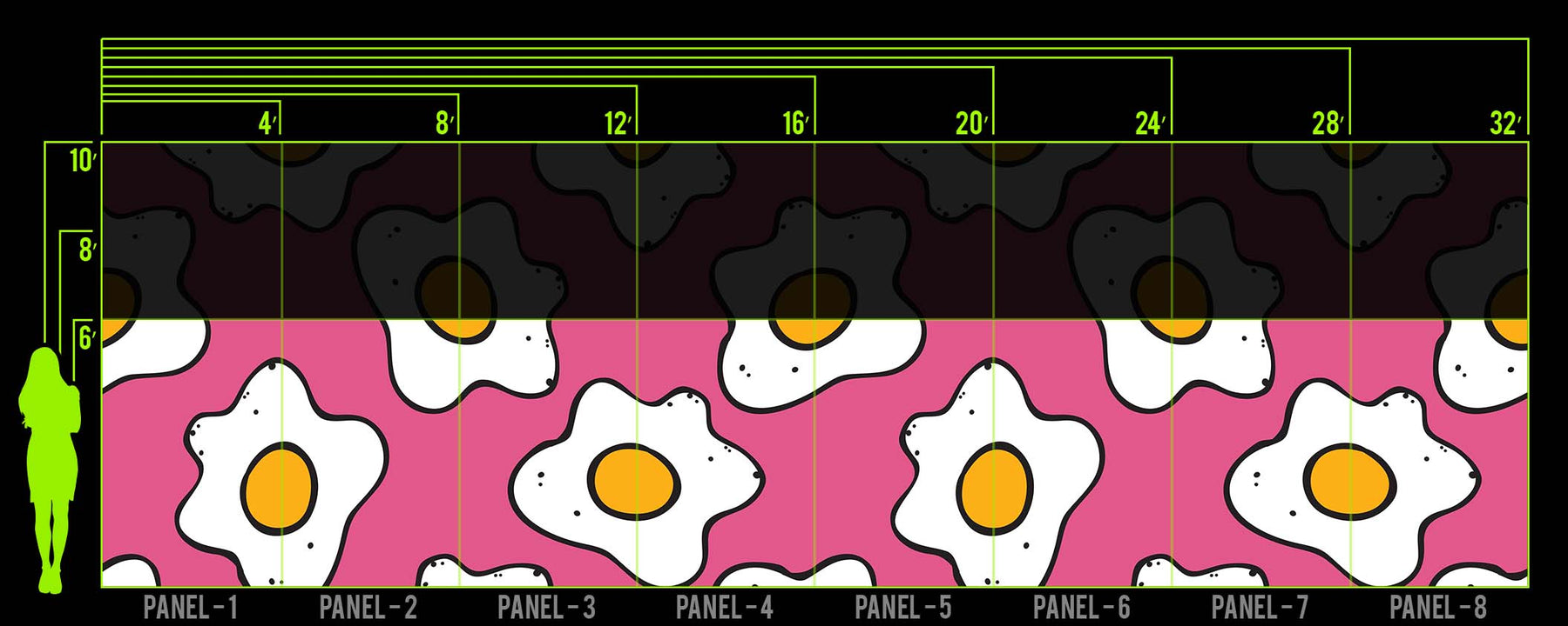 SUNNY SIDE PINK WALL WRAP