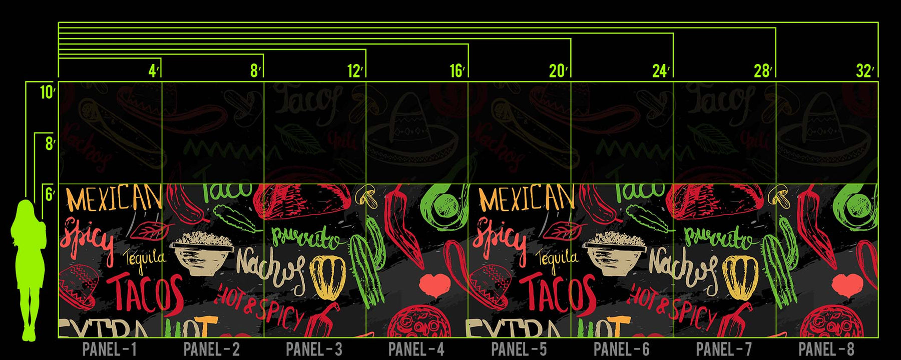 TACO FIESTA WALL WRAP