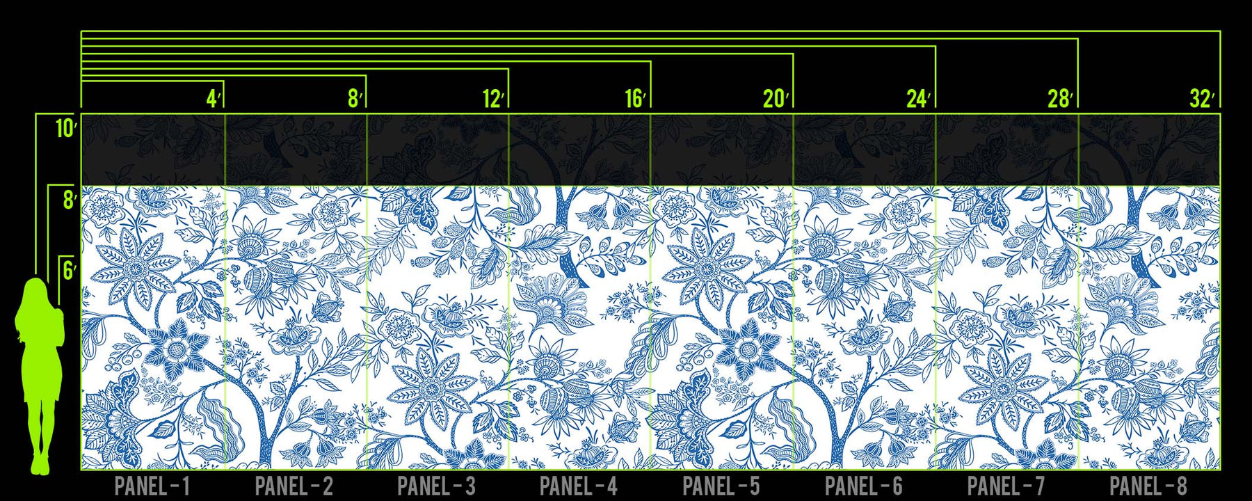 ANTIQUE CHINA WALL WRAP