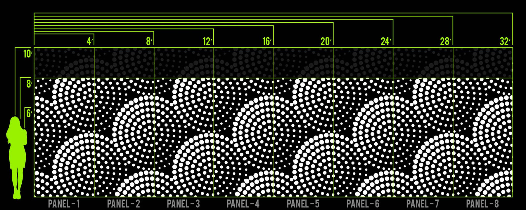 CIRCLE DOT WALL WRAP