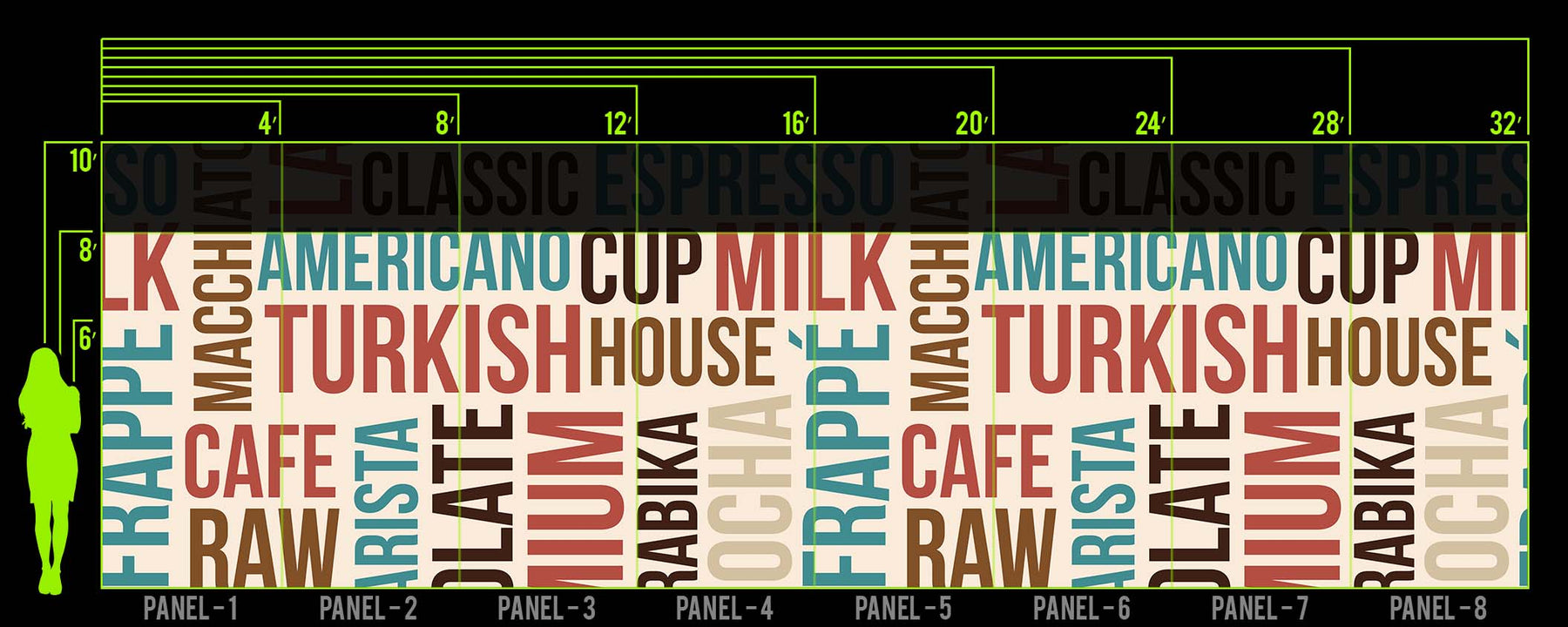 COFFEE HOUSE WALL WRAP