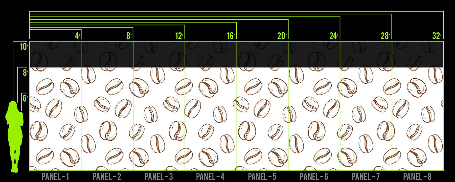 COLOR ME COFFEE WALL WRAP