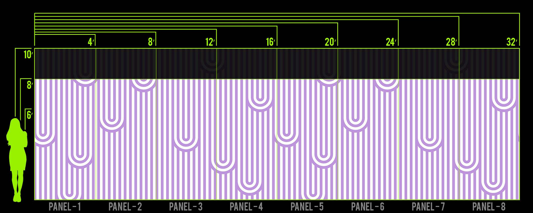 DRIP LINE LAVENDER WALL WRAP