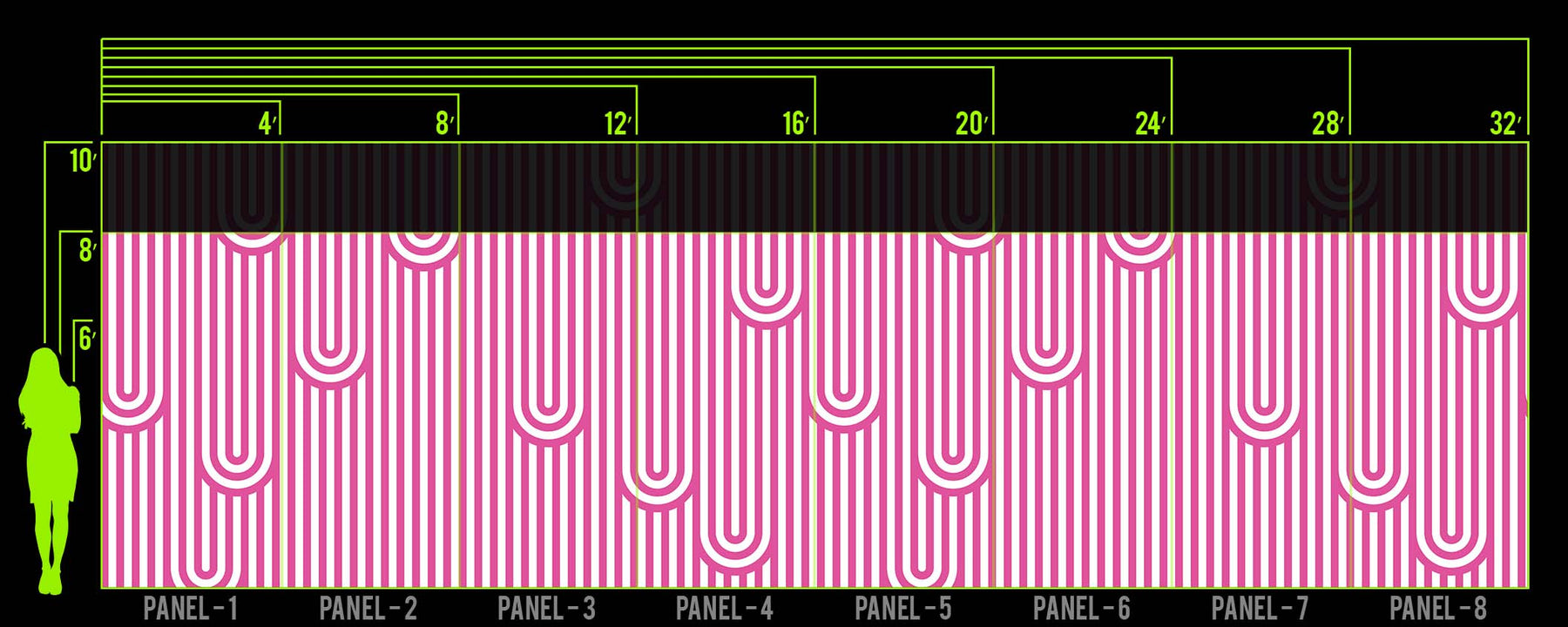 DRIP LINE PINK WALL WRAP
