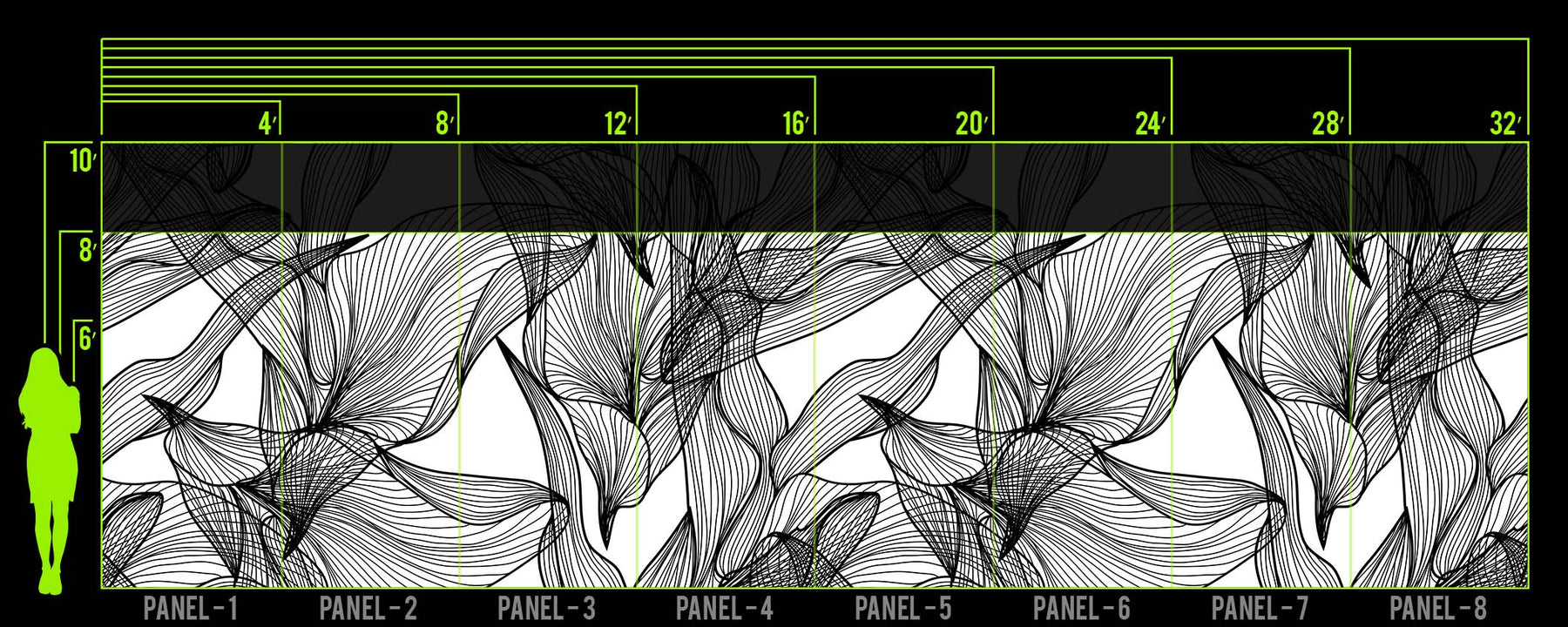 FLORALEAF INVERTED WALL WRAP