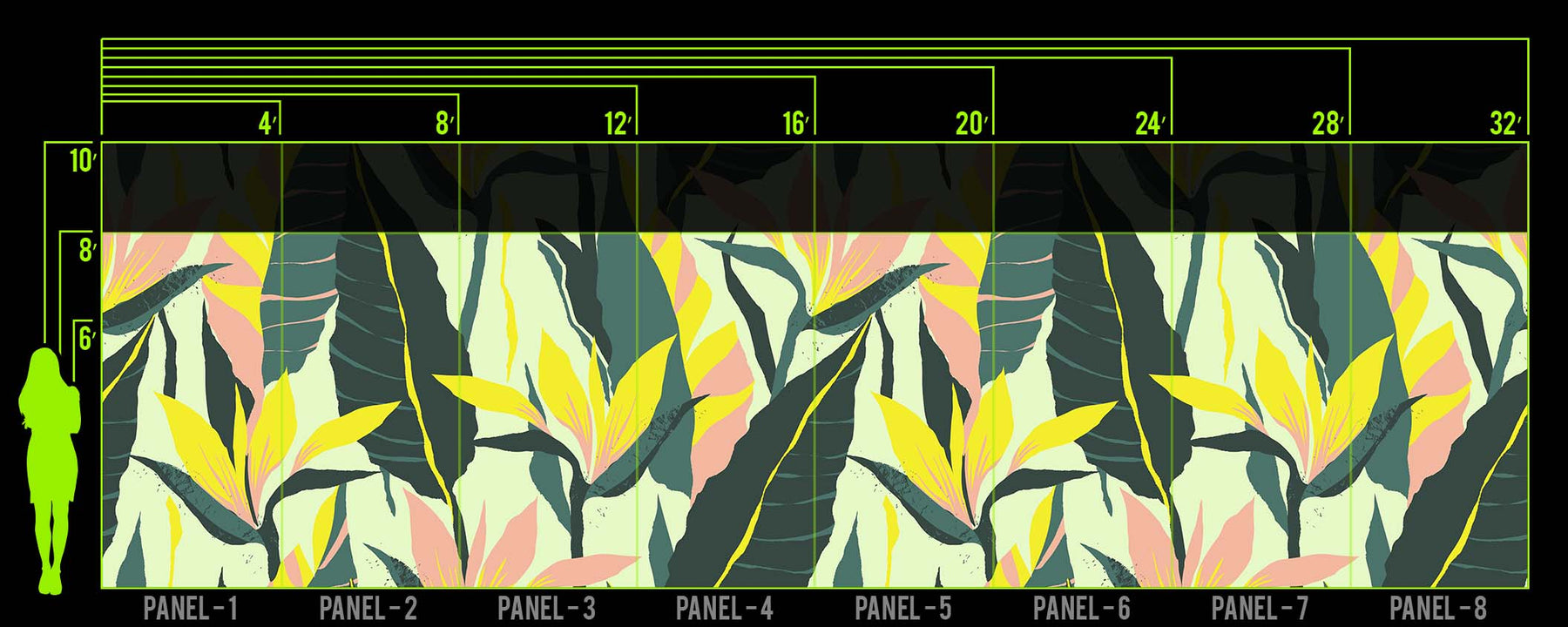 PALM ME CLOSE SUMMER WALL WRAP