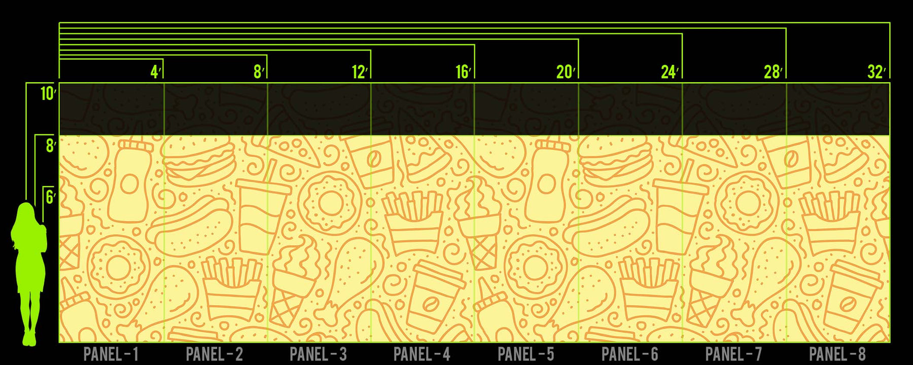 QUICK FOOD BANANA WALL WRAP