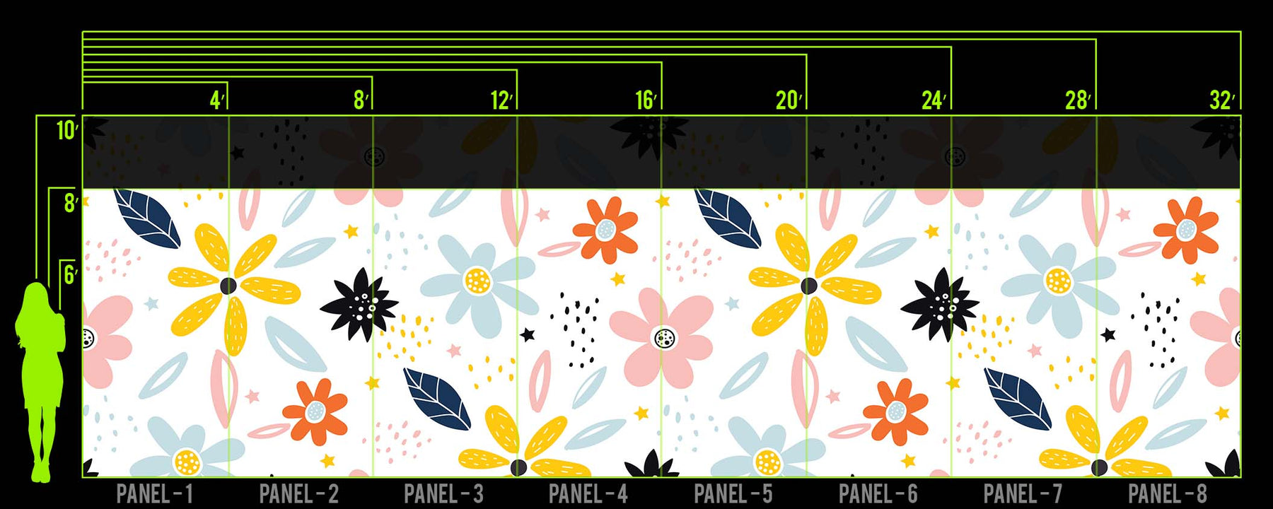 STRAWBANA BLOOM WALL WRAP