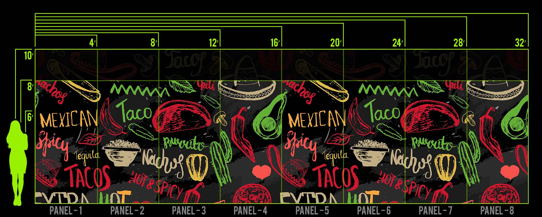 TACO FIESTA WALL WRAP