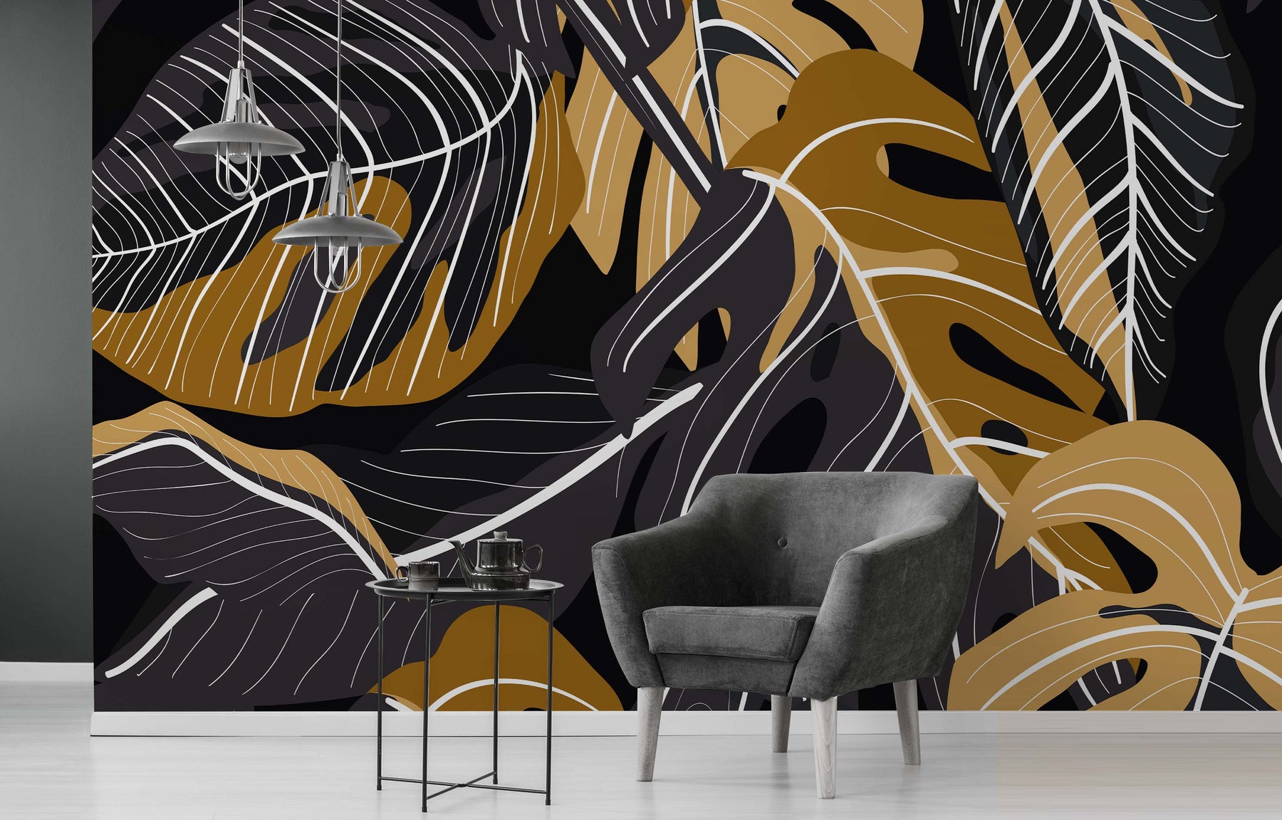 BRONZE PALM WALL WRAP