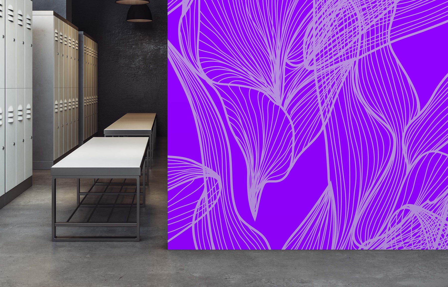 FLORALEAF LAVENDER WALL WRAP