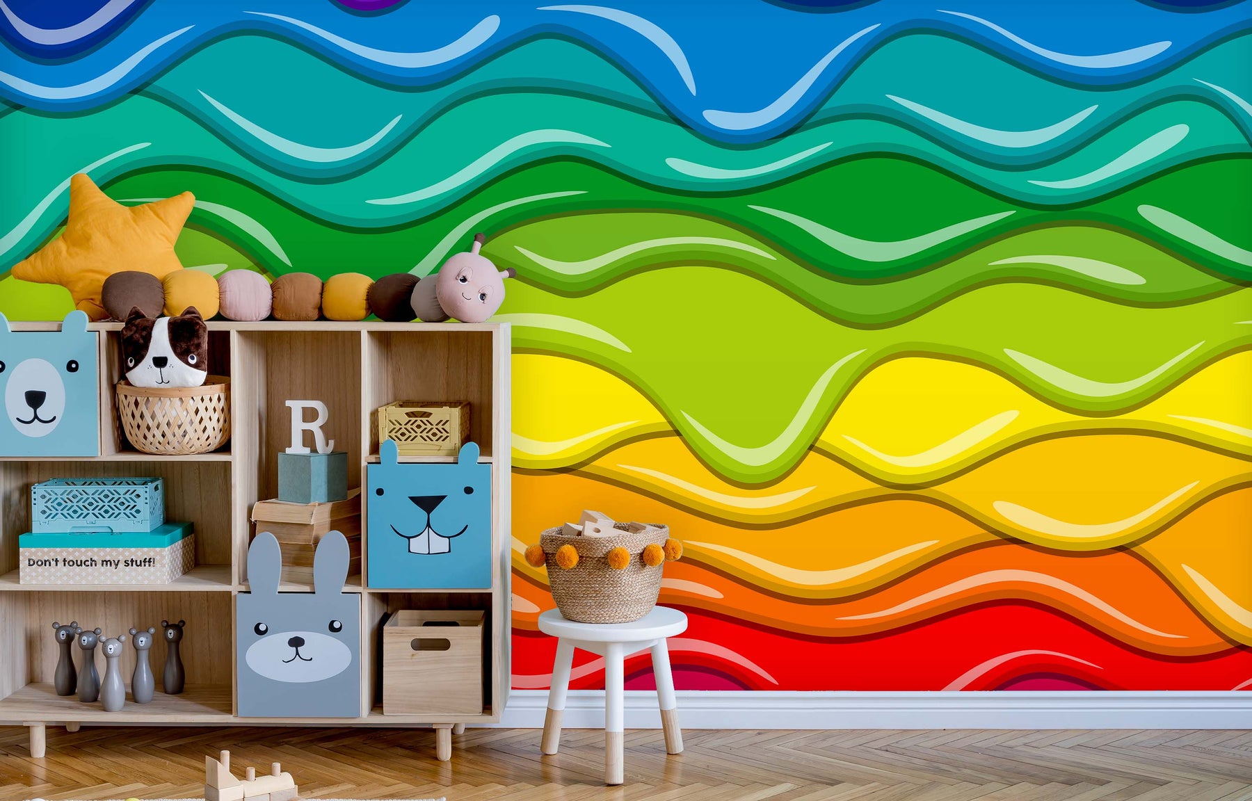 RAINBOW PANCAKES WALL WRAP