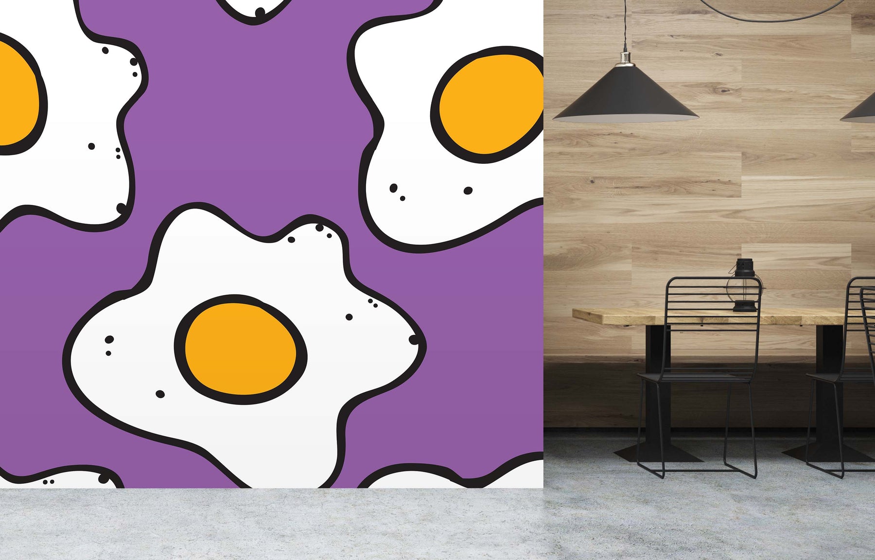 SUNNY SIDE VIOLET WALL WRAP