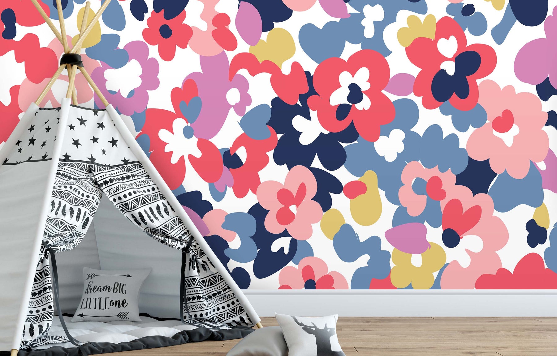 CORAL WALL FLOWER WALL WRAP