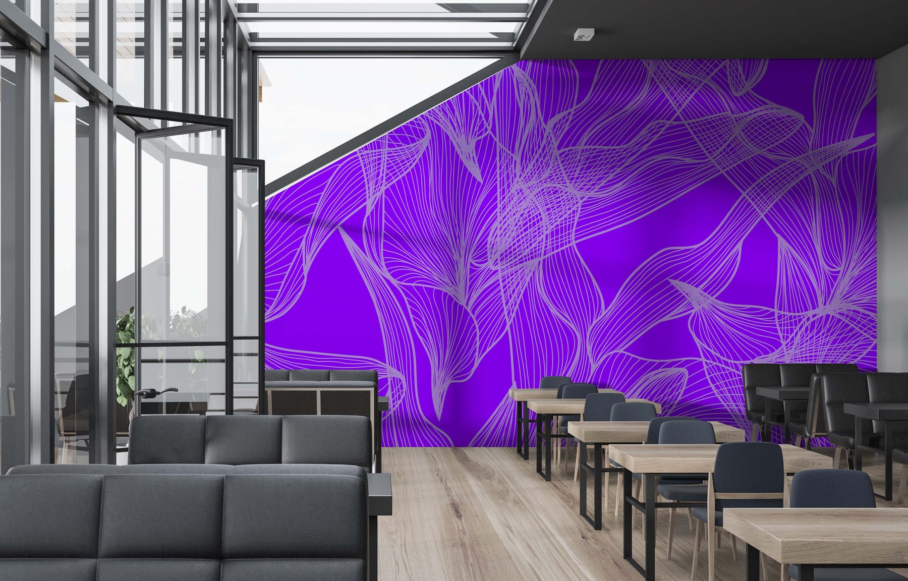 FLORALEAF LAVENDER WALL WRAP