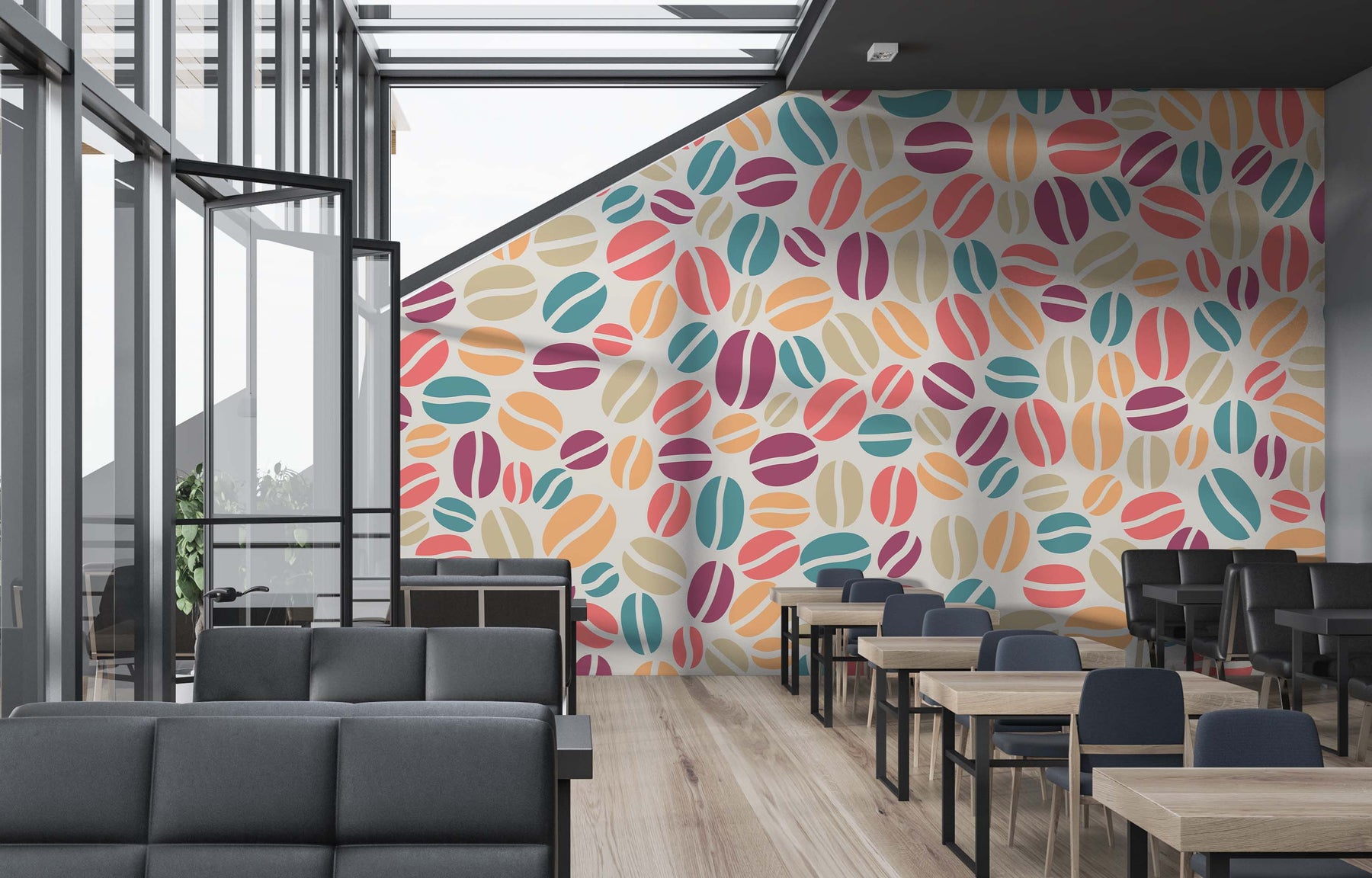 CONFETTI COFFEE CHERRY WALL WRAP