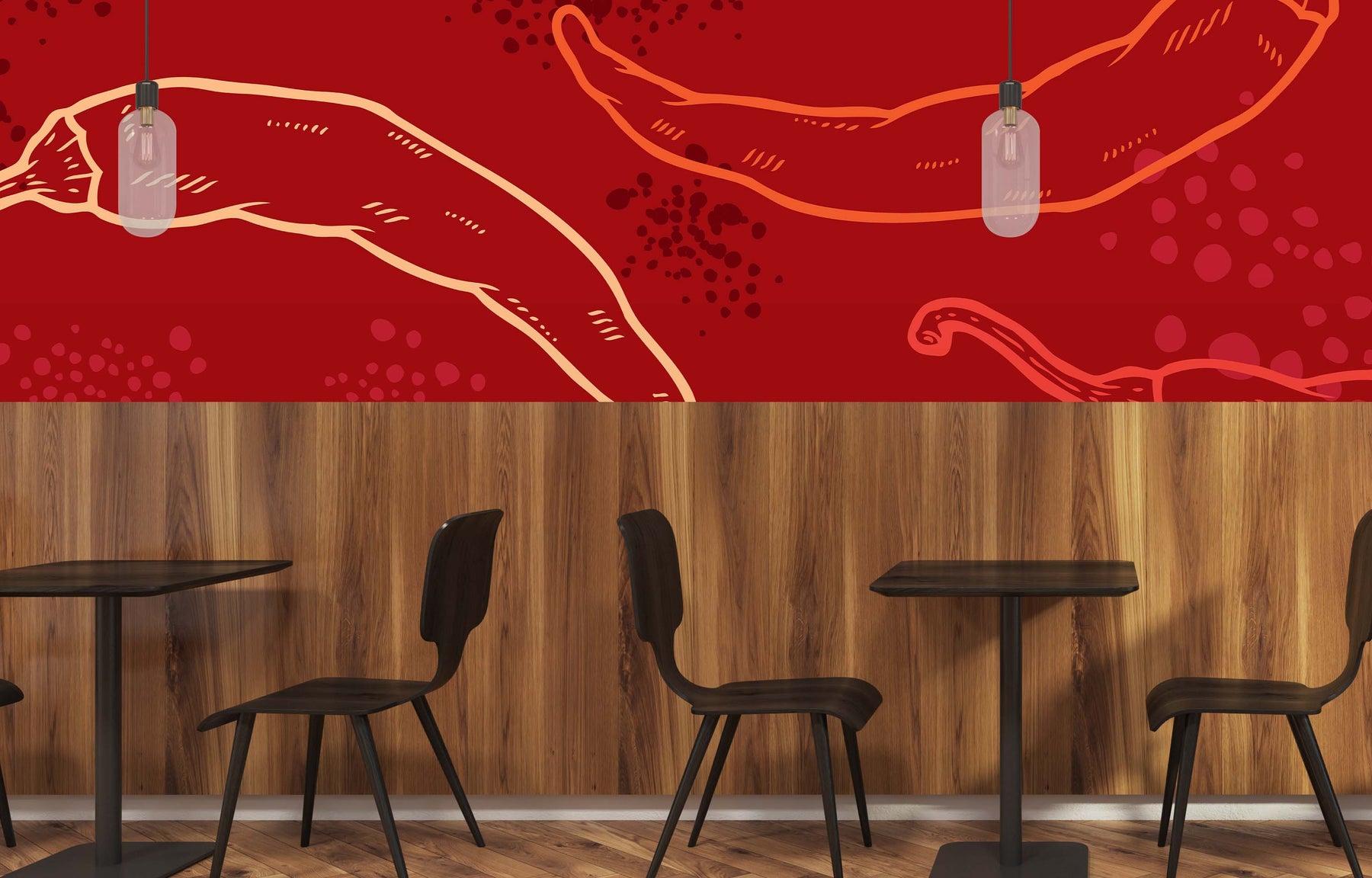 PEPPER PARTY RED WALL WRAP