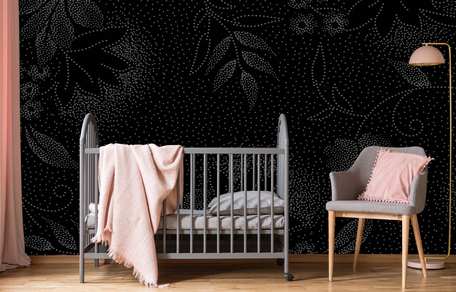 PIXEL PANSY SILVER WALL WRAP
