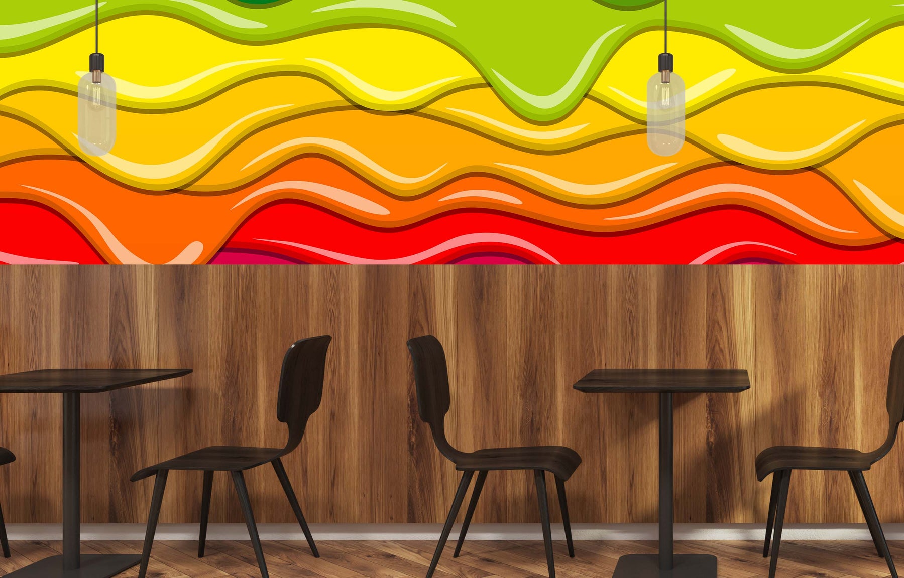 RAINBOW PANCAKES WALL WRAP