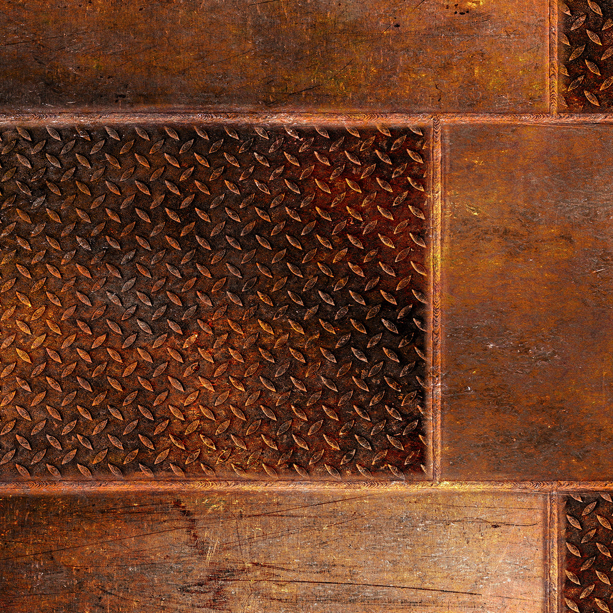 WELDED DIAMOND PLATE RUST