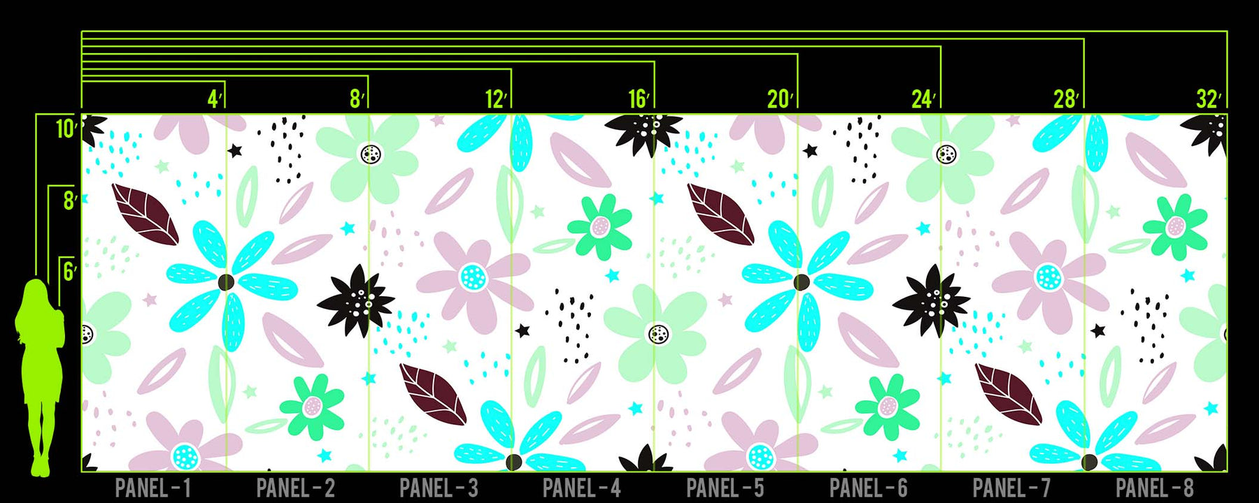 APPLE BERRY BLOOM WALL WRAP