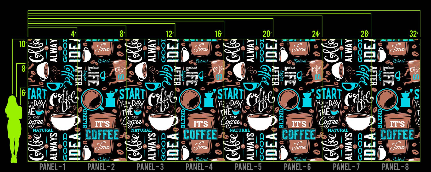 COFFEE TIME WALL WRAP