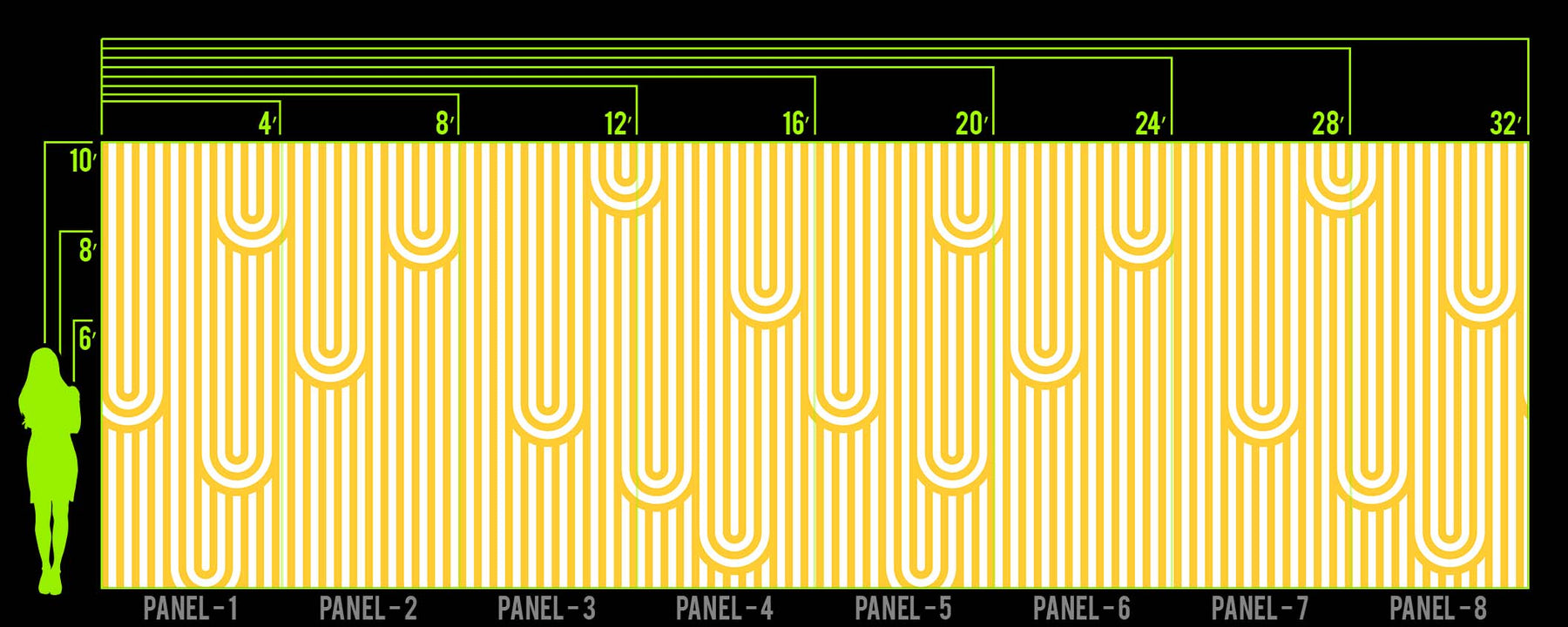 DRIP LINE YELLOW WALL WRAP