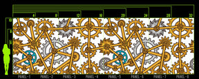 GEAR TRAIN WALL WRAP