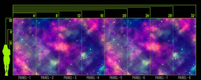 INTERSTELLAR BLUE PINK WALL WRAP