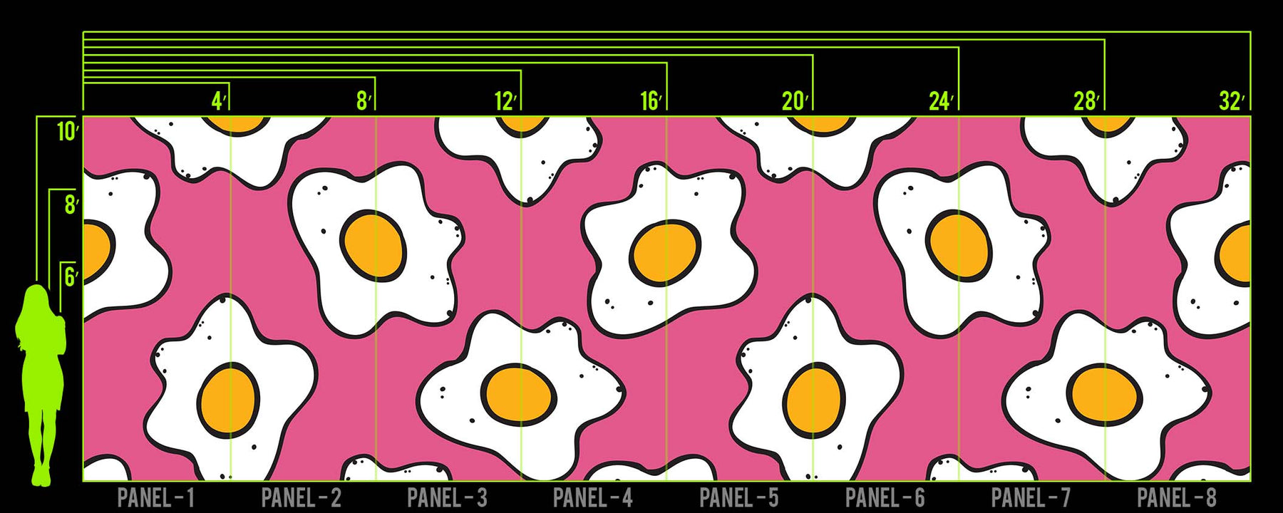 SUNNY SIDE PINK WALL WRAP