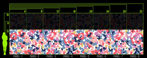 CORAL WALL FLOWER WALL WRAP