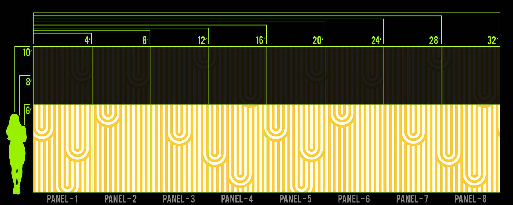 DRIP LINE YELLOW WALL WRAP