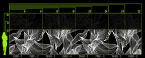 FLORALEAF B&W WALL WRAP