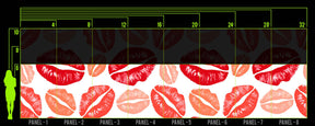 FRESH KISS RED WALL WRAP