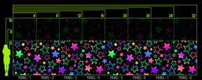 RAINBOW STARGAZER WALL WRAP